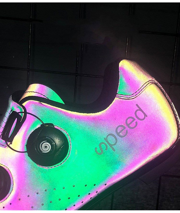 Experience the Future of Cycling with Color Changing Reflective Road Cycling Shoes